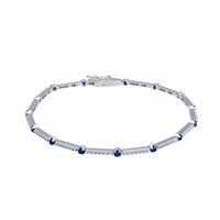 Armband Artigianale Dame in Weißgold Zircone BROR-2-253 TENNIS